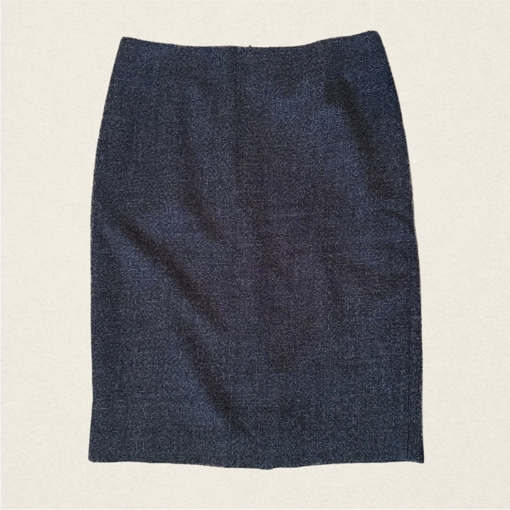 Pendleton 100% Wool Grey Midi Pencil Skirt.
